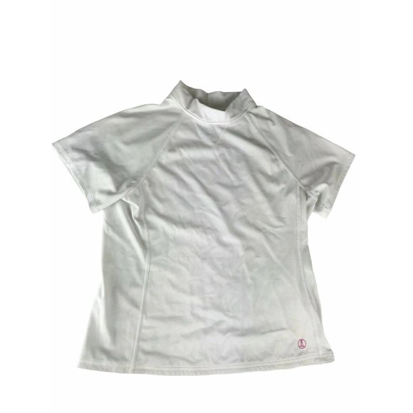 Lands End Kids Youth Rash Guard T Shirt Swim 10